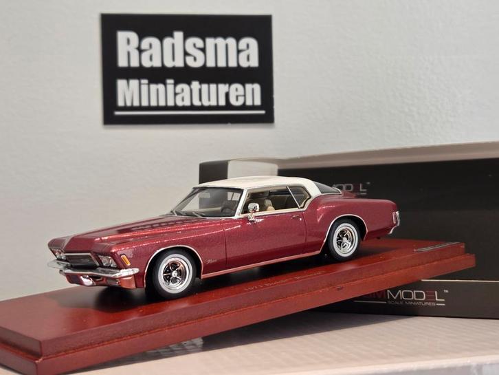 1971 Buick Riviera Red - 1:43 TSM True Scale Models, Hobby en Vrije tijd, Modelauto's | 1:43, Zo goed als nieuw, Auto, Overige merken
