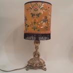Schemerlamp vintage chic boudoir stijl goud paars franje, Ophalen of Verzenden, Zo goed als nieuw, Stof, Minder dan 50 cm