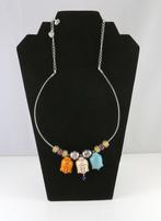 choker met natuursteen peace en boeddha en italiaanse kralen, Marktplaats@koningsieraden.nl, Overige materialen, Verzenden, Nieuw