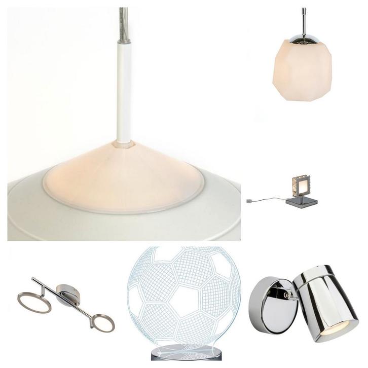 6 verschillende led lampen vanaf 5 euro nieuw in de doos, Huis en Inrichting, Lampen | Hanglampen, Nieuw, 50 tot 75 cm, Metaal