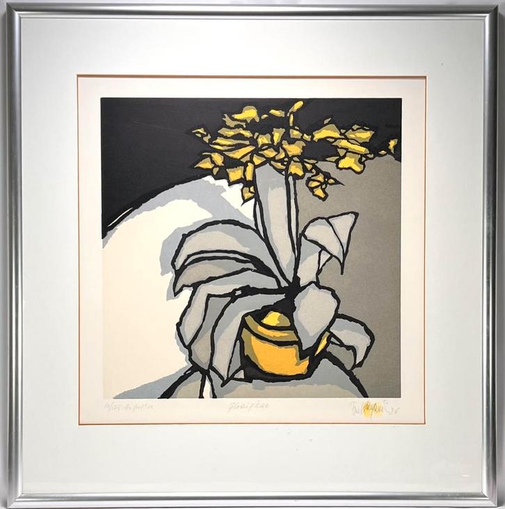 43. Boardsnede, Fon Klement - "Florifere", 1996, Antiek en Kunst, Kunst | Litho's en Zeefdrukken, Ophalen of Verzenden