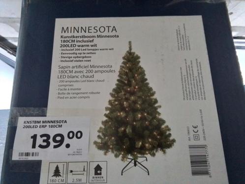 Kunst Kerstboom 180 cm met 200 ledverlichting  warm wit, Diversen, Kerst, Zo goed als nieuw, Ophalen