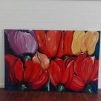 Tulpen., Antiek en Kunst, Kunst | Schilderijen | Abstract, Ophalen of Verzenden