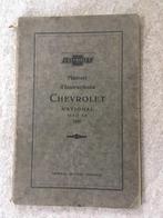 CHEVROLET National Manuel d'Instruction Auto Instructie boek, Ophalen of Verzenden