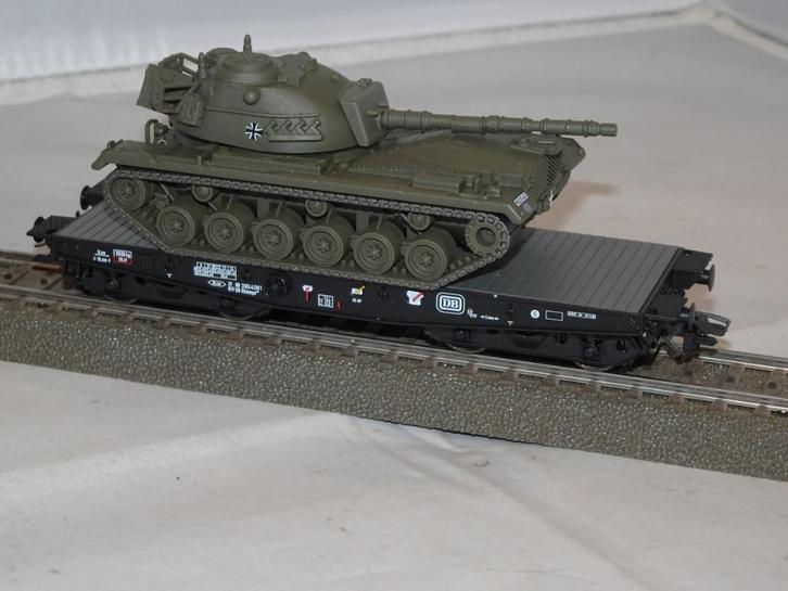Marklin MFOR 48796 zwaarlastwagon+Panzer M 48 G ovp (#924), Hobby en Vrije tijd, Modeltreinen | H0, Nieuw, Wagon, Wisselstroom