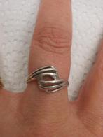 zilveren vintage fantasie ring ringmaat 17.75 nr.1019, Sieraden, Tassen en Uiterlijk, Ringen, Verzenden, Zo goed als nieuw, 17 tot 18