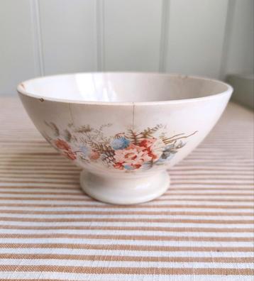 Antiek! Franse kom spoelkom Digoin Sarreguemines France beschikbaar voor biedingen