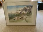Mooie aquarel, Antiek en Kunst, Ophalen