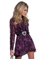 Nikkie jurk Virgy Dress Black/magenta gehaakt mt 38 46530