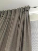 Grijze gemêleerde gordijnen, 2 delen, 120x253 cm, Huis en Inrichting, Stoffering | Gordijnen en Lamellen, 100 tot 150 cm, 200 cm of meer