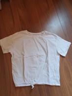 Wit knoop t-shirt maat 164, Kinderen en Baby's, Kinderkleding | Maat 164, Meisje, Ophalen of Verzenden, Zo goed als nieuw, Shirt of Longsleeve
