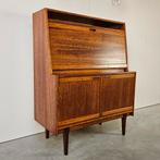 Vintage secretaire, levendig hout contrast, Huis en Inrichting, Kasten | Secretaires, Ophalen, Gebruikt, Vintage
