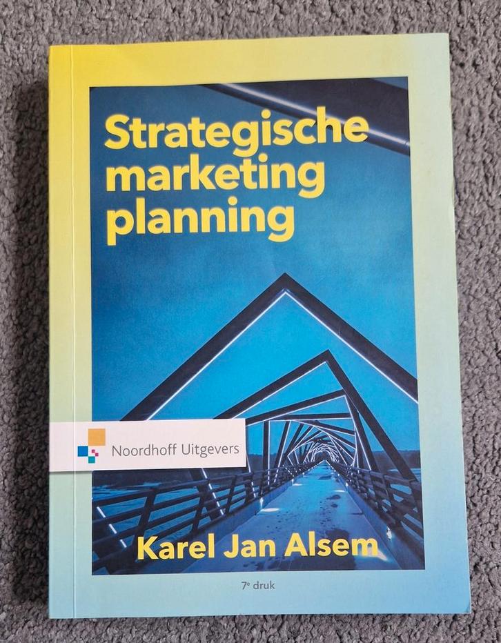 Strategische marketing planning - Alsem, Boeken, Economie, Management en Marketing, Zo goed als nieuw, Economie en Marketing, Ophalen of Verzenden