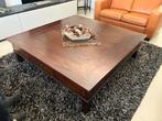 Donker eiken salontafel 160x160, Ophalen, Klassiek, 150 tot 200 cm, Zo goed als nieuw