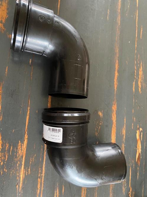 Burgerhout Twinline AIR BOCHT PP 80 90, Doe-het-zelf en Verbouw, Buizen en Afvoer, Nieuw, Bochten, Pvc, Minder dan 2 meter, 80 mm of meer