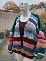 Nieuw handgebreid oversized vest model Bernadette, Ophalen of Verzenden, Nieuw