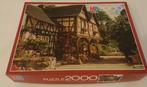 Vintage puzzel landschap 2000 stukjes. MB puzzel, Ophalen of Verzenden, Meer dan 1500 stukjes, Zo goed als nieuw, Legpuzzel