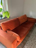 Leuke bank- velour/koper kleur, Huis en Inrichting, Banken | Bankstellen, Ophalen, Gebruikt, Driepersoons, 75 tot 100 cm