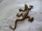 koperen hagedis salamander voor worteldoek 14 cm, Verzamelen, Dierenverzamelingen, Ophalen of Verzenden, Gebruikt, Beeldje of Figuurtje