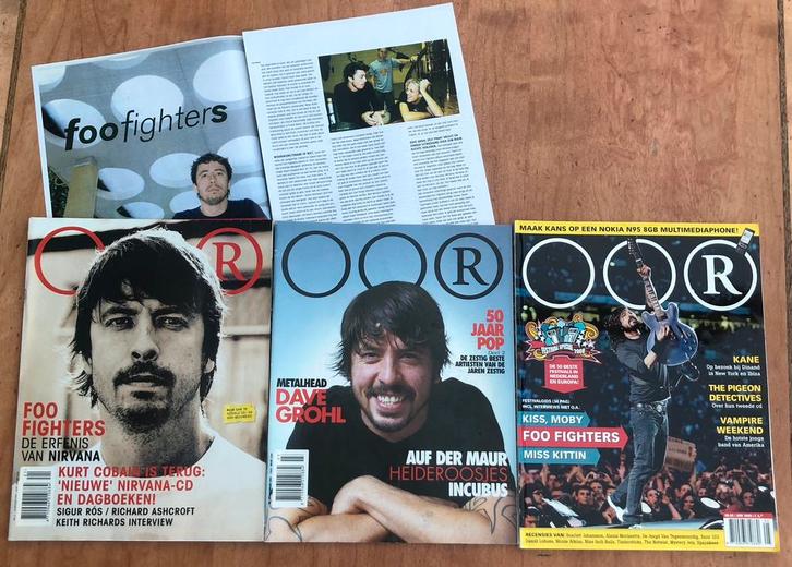 Foo fighters Dave Grohl OOR 2002 2004 2008, Boeken, Tijdschriften en Kranten, Zo goed als nieuw, Muziek, Film of Tv, Ophalen of Verzenden