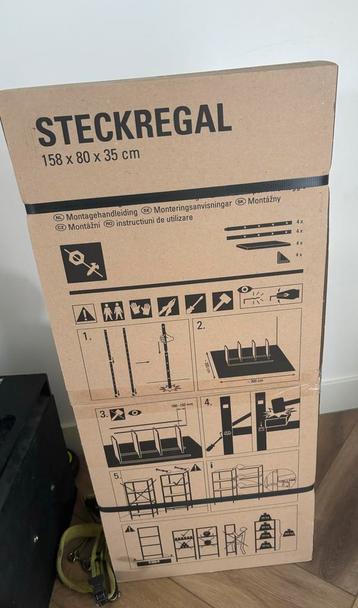 Nieuwe stellingkast 158x80x35cm beschikbaar voor biedingen