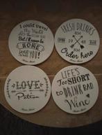 Riviera maison onderzetters 4 stuks, Ophalen of Verzenden, Zo goed als nieuw, Glas of Kopje