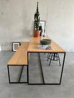 Eetkamertafel + bank Loods 5, Huis en Inrichting, Ophalen, Gebruikt, 200 cm of meer, Vijf personen of meer