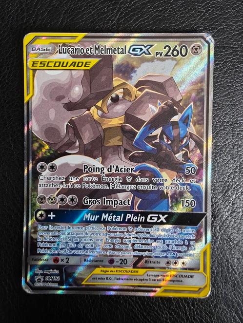 Lucario & melmetal gx SM192 sun moon promo, Hobby en Vrije tijd, Verzamelkaartspellen | Pokémon, Nieuw, Losse kaart, Ophalen of Verzenden