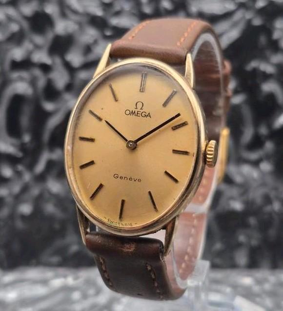 Omega Ovaal Dresswatch Ref. 511.416 Goudkleurig Handwinder, Sieraden, Tassen en Uiterlijk, Horloges | Heren, Gebruikt, Polshorloge