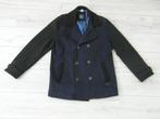 Gsus Industries - Donkerblauwe wollen jas - XL, Blauw, Maat 56/58 (XL), Ophalen of Verzenden, Gsus