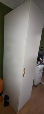 Witte Kledingkast met Hangruimte en Lades, Huis en Inrichting, Kasten | Kledingkasten, Ophalen, Overige materialen, Gebruikt, 50 tot 100 cm