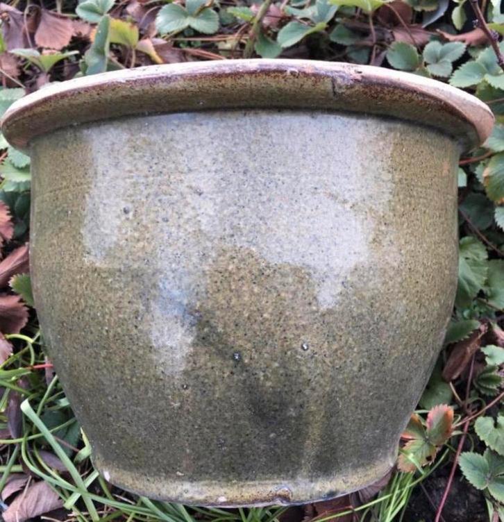 Prachtige groene geglazuurde bloempotten diverse maten vorst, Tuin en Terras, Bloempotten, Gebruikt, Terracotta, Binnen, Balkon