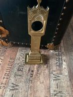 Porte Montre mooi groot zakhorloge houder koper brons, Ophalen of Verzenden