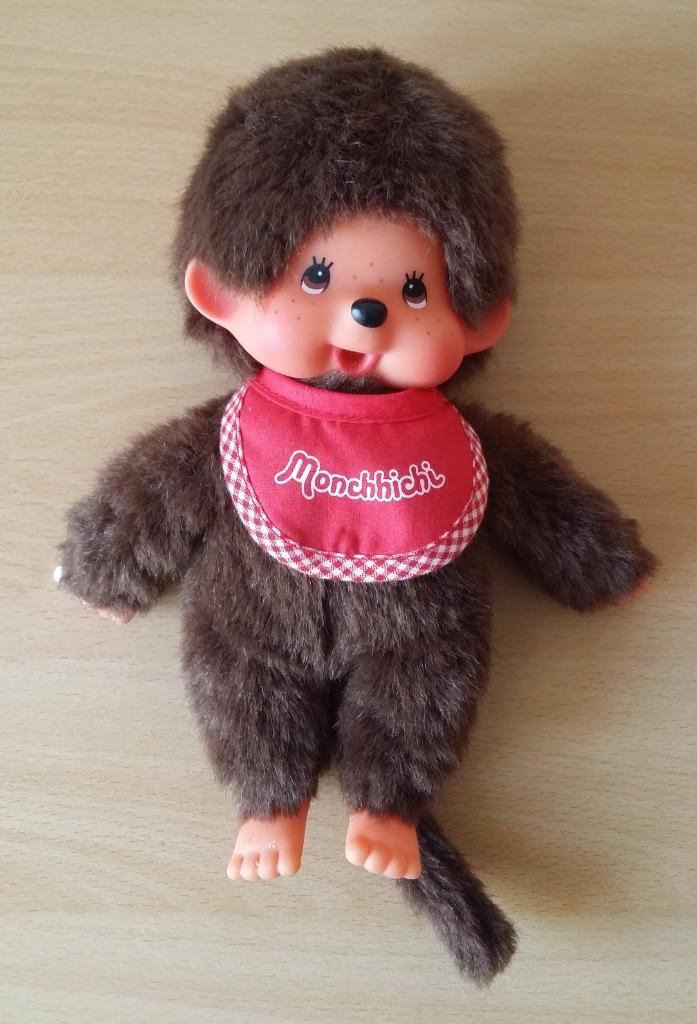 Monchhichi met Rode Slab - Sekiguchi, Verzamelen, Poppetjes en Figuurtjes, Gebruikt, Ophalen of Verzenden