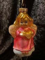 Kerstbal ornament Engeltje met Hart Glas, Ophalen of Verzenden, Zo goed als nieuw