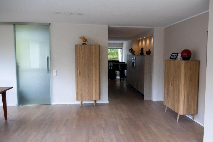 Licht eiken lamellen parketvloer, Doe-het-zelf en Verbouw, Vloerdelen en Plavuizen, Gebruikt, Parket, Hout, 150 cm of meer, 10 tot 30 cm