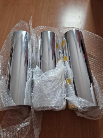 3 rollen statische raamfolie zilver voor de plotter  beschikbaar voor biedingen