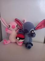 Gehaakte Stitch & Angel Knuffels, Ophalen of Verzenden, Nieuw, Overige typen