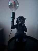 Zwarte apen tafellamp, Huis en Inrichting, Lampen | Tafellampen, Minder dan 50 cm, Zo goed als nieuw, Ophalen