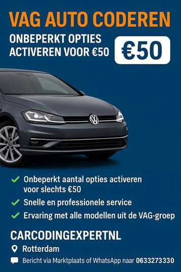 VAG Auto’s Coderen (verborgen opties activeren) beschikbaar voor biedingen
