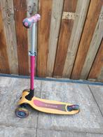 Globber wood step met drie wielen en lichtjes, Fietsen en Brommers, Steps, Ophalen, Gebruikt, Gewone step