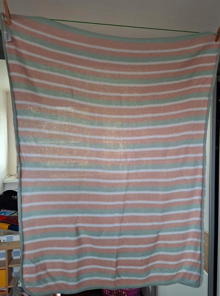 Bambino Wieg/Wagen Dekentje - Katoen, Kinderen en Baby's, Dekens, Slaapzakjes en Inbakerproducten, Zo goed als nieuw, Deken, 85 tot 100 cm