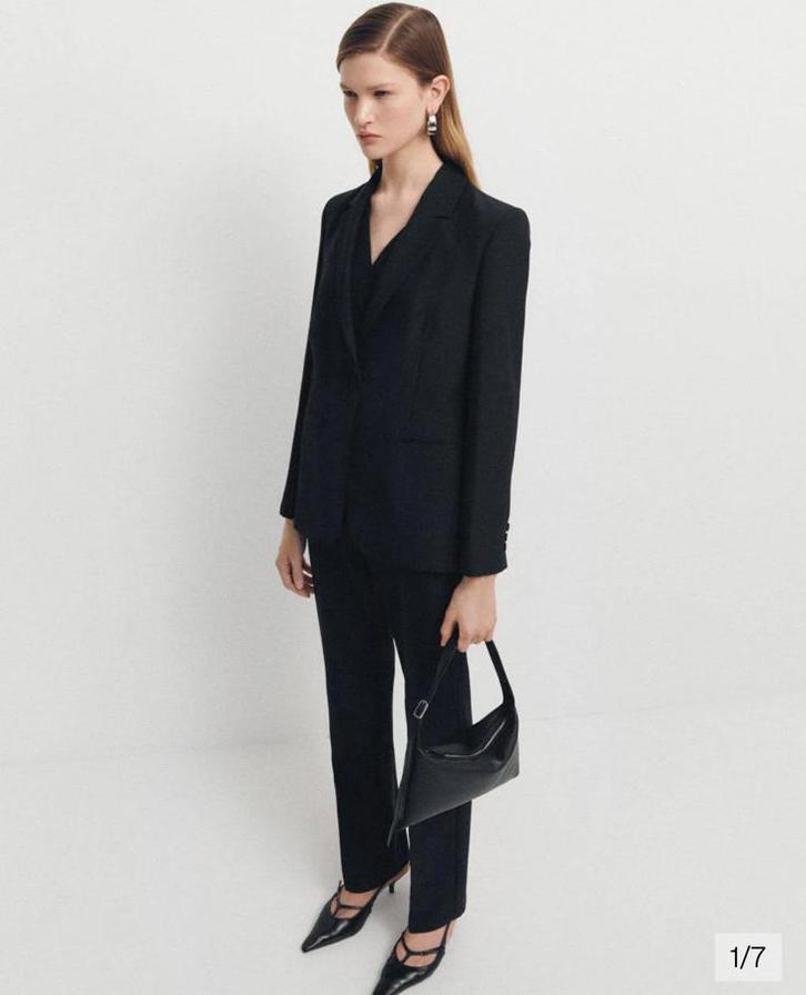 Mango blazer wol maat m, Kleding | Dames, Jasjes, Kostuums en Pakken, Zo goed als nieuw, Maat 38/40 (M), Ophalen of Verzenden