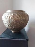 Antieke messing bloempot, Ophalen of Verzenden