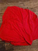 2 Persoons hoeslaken, kleur: rood, Gebruikt, Hoeslaken of Sloop, Tweepersoons, Ophalen of Verzenden