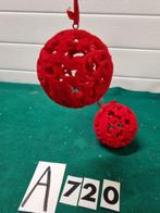 kerstballen open rood groot[a720], Ophalen of Verzenden