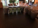 8 koffie kopjes Action, Ophalen of Verzenden, Zo goed als nieuw, Overige stijlen, Kop(pen) en/of Schotel(s)