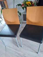 Vier moderne eetkamerstoelen, merk KFF, Ophalen, Zwart, Vier, Modern