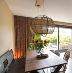 Houten eettafel met kruispoot, Ophalen, 200 cm of meer, 50 tot 100 cm, Zo goed als nieuw