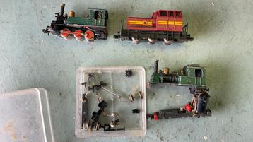 Spoor N 3 stuks kleine locs . Niet getest .Opknappers . beschikbaar voor biedingen